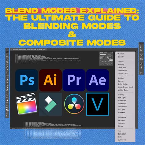What are the three most used sets of blending modes?