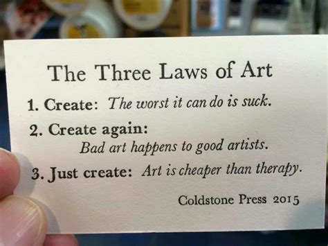 What are the three rules of art?