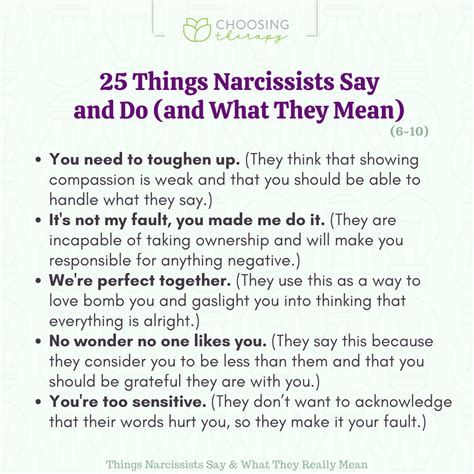 What are the three things narcissists do?