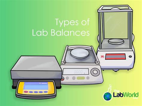 What are the three types of balances used in laboratory?