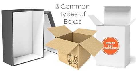 What are the three types of boxes?