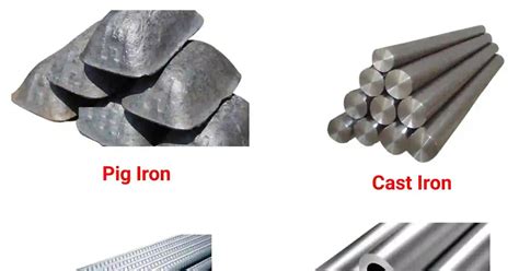 What are the three types of iron?