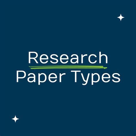 What are the three types of research papers?