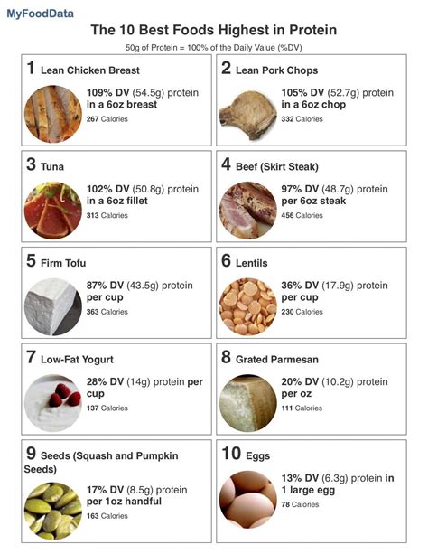 What are the top 10 protein foods?