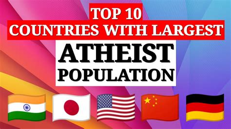 What are the top 3 atheist countries?