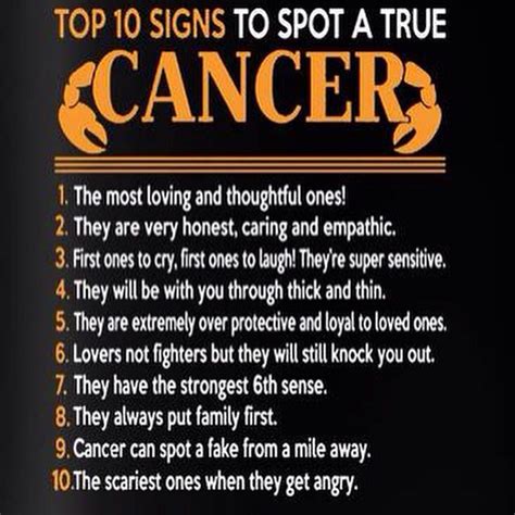 What are the traits of a cancerian?