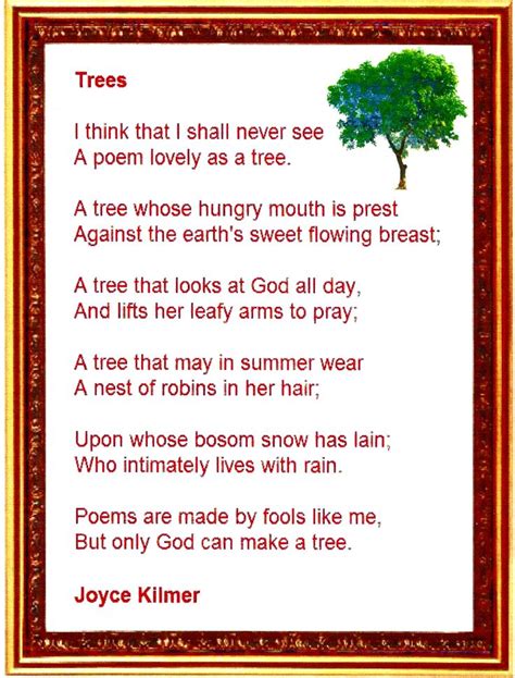 What are the trees in the poem?