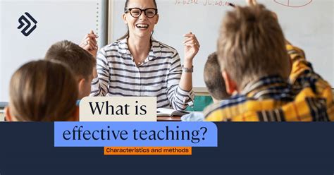 What are the two conditions of effective teaching?