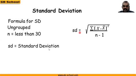 What are the two formulas for the standard deviation of ungrouped data?