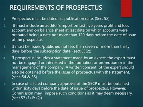 What are the two objectives of prospectus?