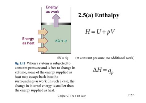 What are the two types of enthalpy?