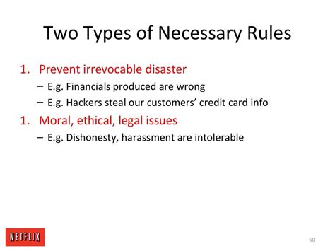 What are the two types of rules?