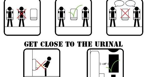 What are the unwritten rules for urinals?