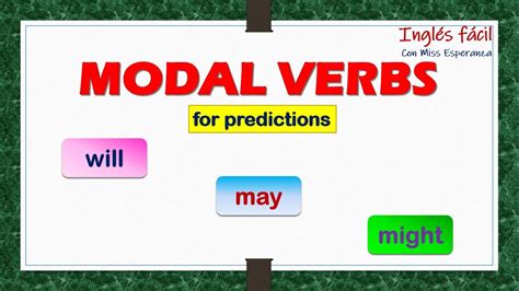 What are the verbs for prediction?