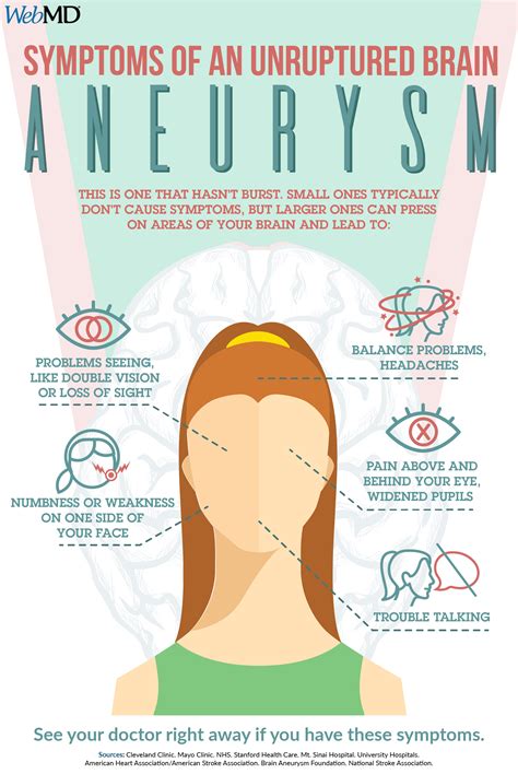 What are the warning signs of an aneurysm?