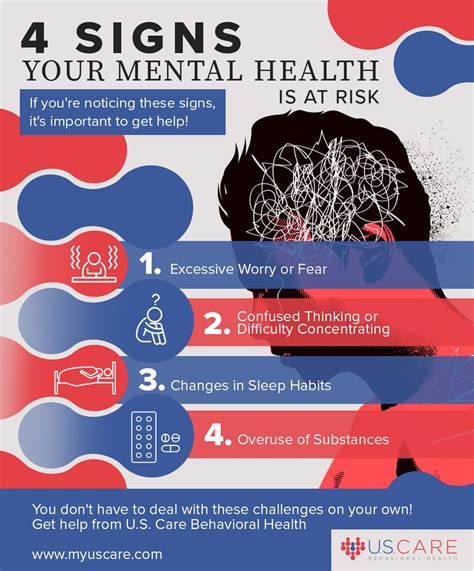 What are the warning signs of poor mental health?