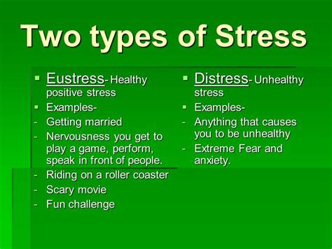 What are three characteristics of good stress?