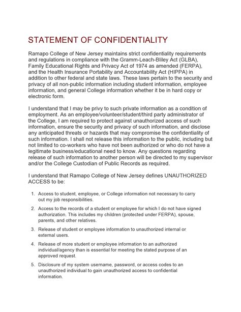 What are three confidentiality examples?