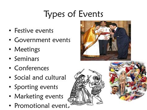 What are types of events?