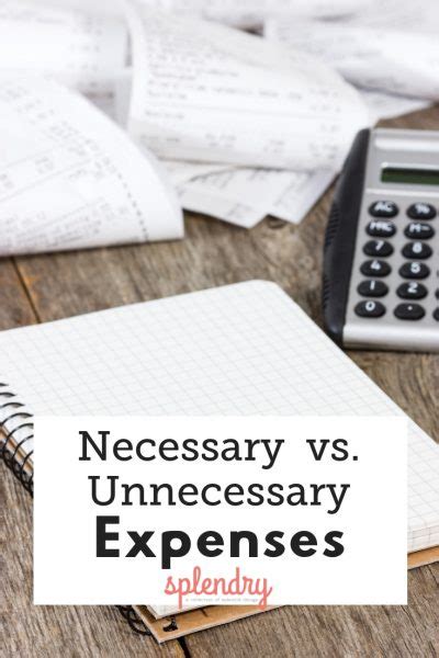 What are unnecessary expenses called?