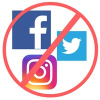 What are you not allowed to post on social media?