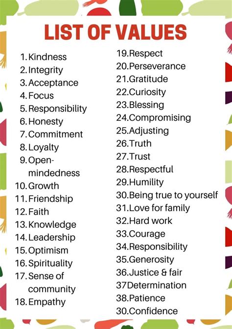 What are your top 3 personal values?