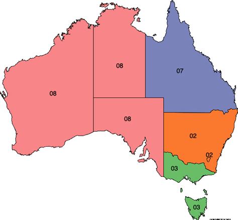 What area code is 05 in Australia?