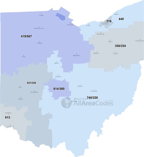 What area code is 436 in Ohio?