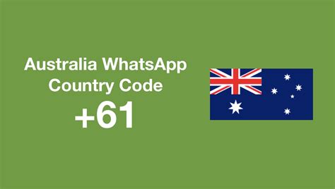 What area code is 61 in Australia?