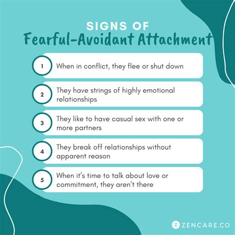 What attachment style is fear of commitment?