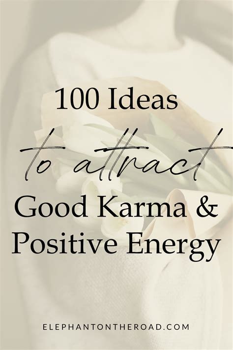 What attracts good karma?