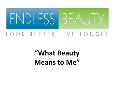 What beauty means to me?