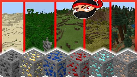 What biomes are diamonds found in?