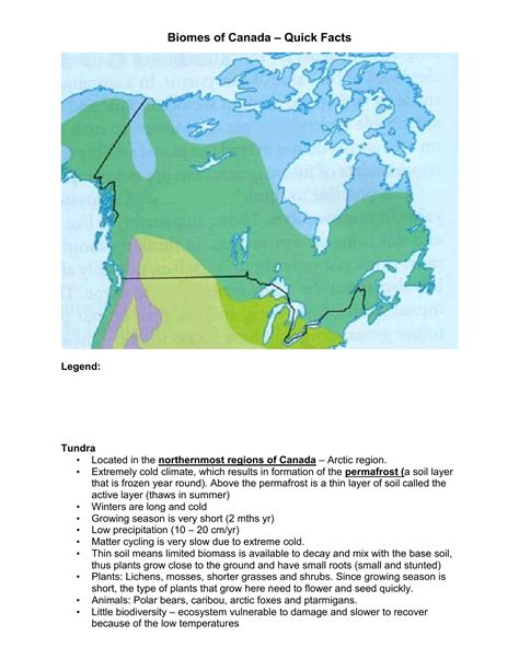 What biomes are not found in Canada?