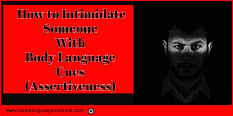 What body language is intimidating?