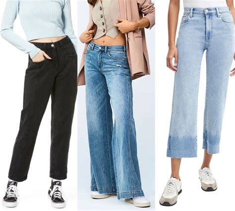 What body type should wear wide leg jeans?
