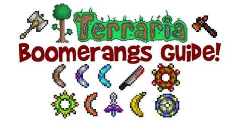 What boomerangs are in Terraria?