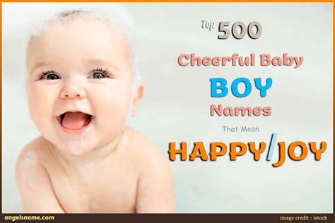 What boy name means joy?