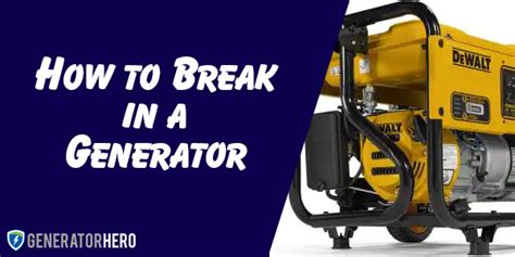 What breaks a generator?