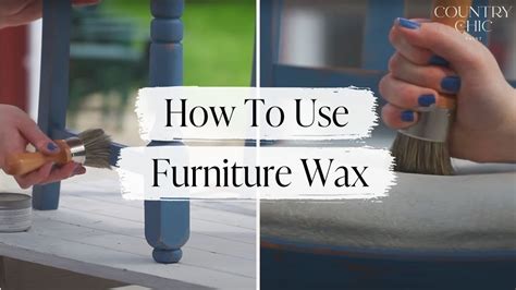 What breaks down furniture wax?