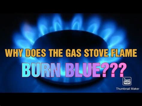 What burns blue?