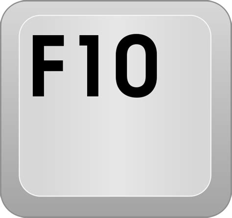 What button is F10?
