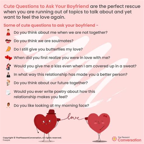 What can I ask my boyfriend?