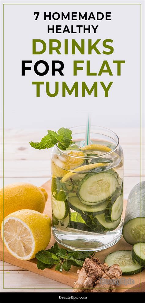 What can I drink for flat tummy?
