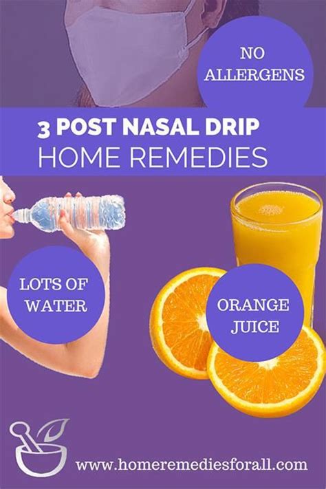 What can I drink for post-nasal drip?