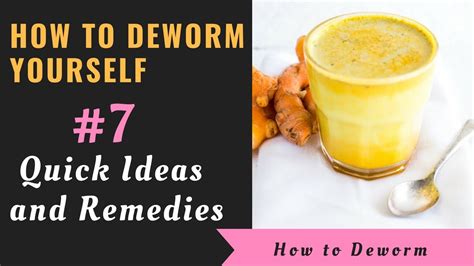 What can I drink to deworm myself?