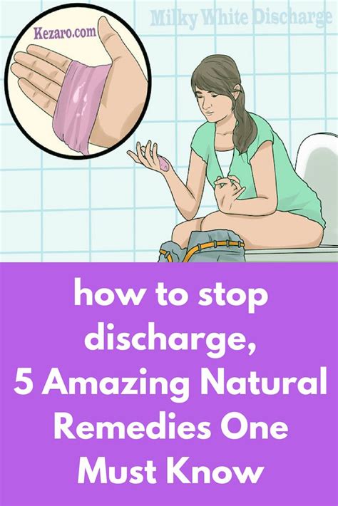 What can I drink to stop discharge?