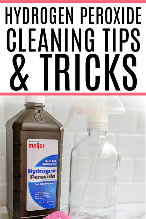 What can I mix with hydrogen peroxide for cleaning?