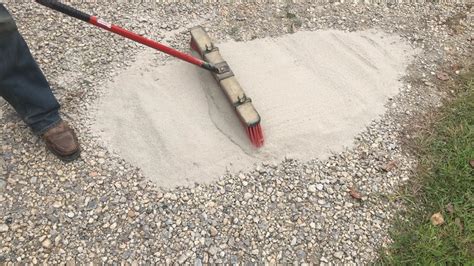What can I put on gravel to make it solid?