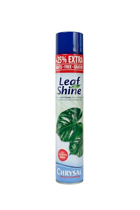 What can I spray on plant leaves to make them shine?